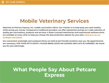 Tablet Screenshot of petshotclinics.com